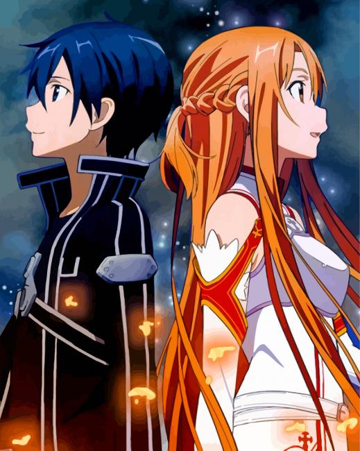 Sword Art Online Anime Paint By Numbers - Numeral Paint Kit