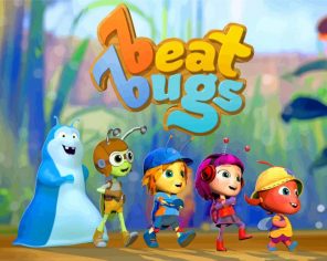 Beat Bugs Poster paint by numbers