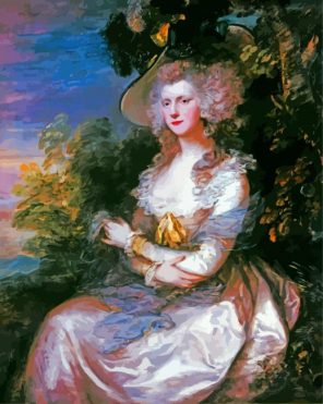 Bildnis Mrs Thomas Hibbert Gainsborough Paint By Numbers - Numeral ...