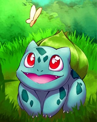 Bulbasaur-and-butterfly-paint-by-numbers