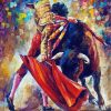 Bullfighter Leonid Afremov paint by number