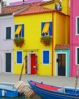 Burano Venice Italy paint by numbers