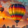 Colorful Air Balloons paint by numbers