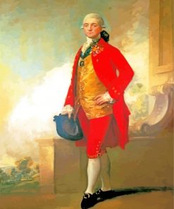 Captain William Wade Gainsborough paint by number