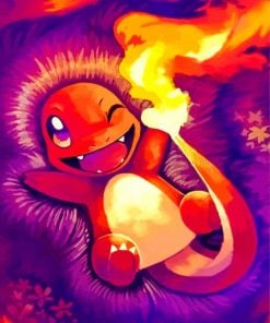 Charmander-pokemon-paint-by-numbers