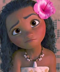 Cute Moana paint by numbers