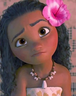 Cute Moana paint by numbers