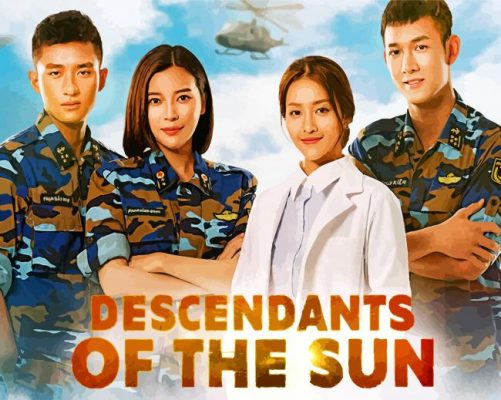 Descendants of the Sun Serie paint by numbers