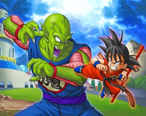 Dragon Ball Goku And Piccolo Paint By Numbers - Numeral Paint Kit