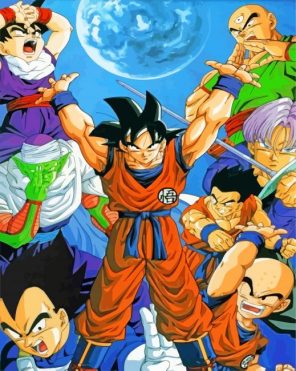 Dragon Ball Z Anime paint by number