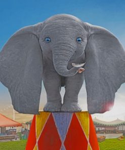 Dumbo-Cartoon-paint-by-numbers