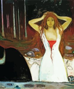 Edvard Munch Ashes Paint by number