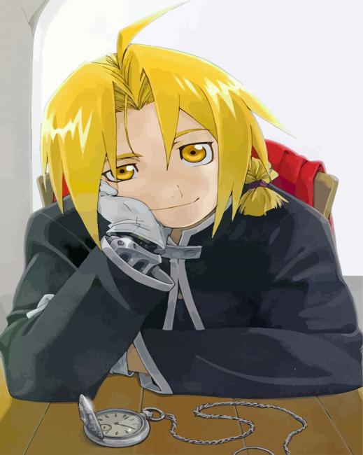 Edward Elric Paint By Numbers - Numeral Paint Kit