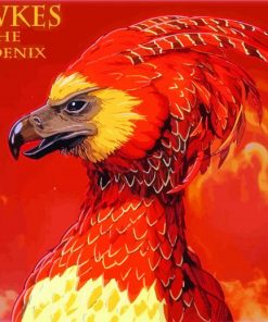 Fawkes The Phoenix paint by numbers