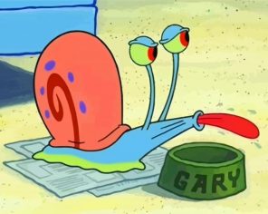 Gary SpongeBob Paint By Numbers - Numeral Paint Kit