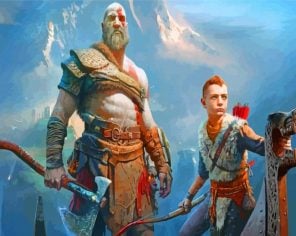 God of War Game paint by number