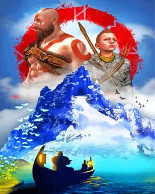God Of War Game Adventure Paint By Number