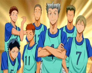 Haikyu Volleyball Players paint by numbers