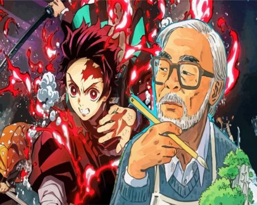 Hayao Miyazaki Animation paint by number
