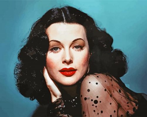 Hedy Lamarr Actress Paint By Numbers - Numeral Paint Kit
