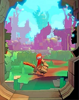 Hob Action Adventure Game paint by number