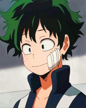 Izuku Midoriya Deku My Hero Academia Paint By Numbers - Numeral Paint Kit