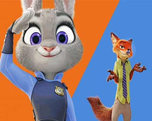 Judy Hoops And Nick paint by number