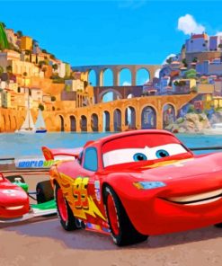 Lightning McQueen Car Paint By Numbers