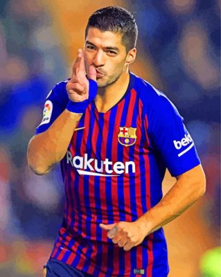 Luis Suarez Football Paint By Number