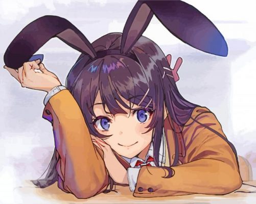 Mai Sakurajima Bunny Girl Anime pant by numbers