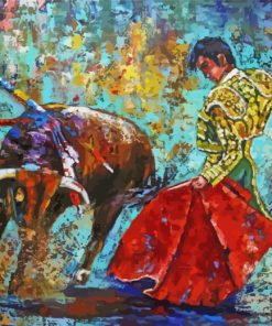 Matador And Bull Art paint by number