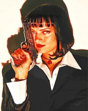 Mia Wallace Pulp Fiction Painting by number