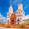 Mission San Xavier paint by number
