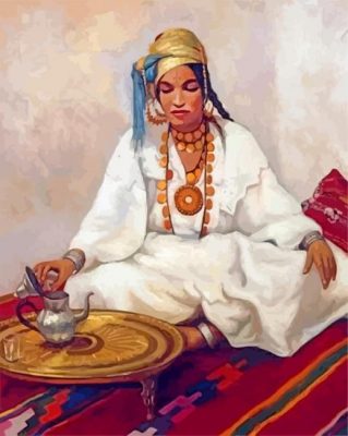 Moroccan Amazigh Woman paint by number