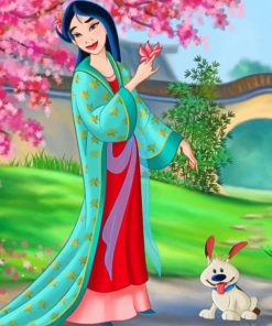 Mulan Princess paint by numbers