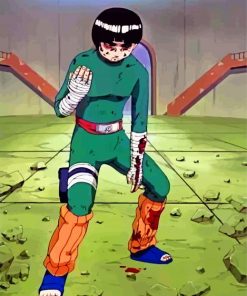Naruto Rock Lee paint by number