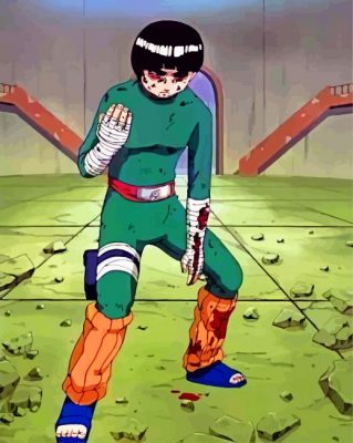 Naruto Rock Lee Paint By Numbers - Numeral Paint Kit