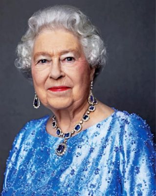 Beautiful Queen Elizabeth II paint by numbers