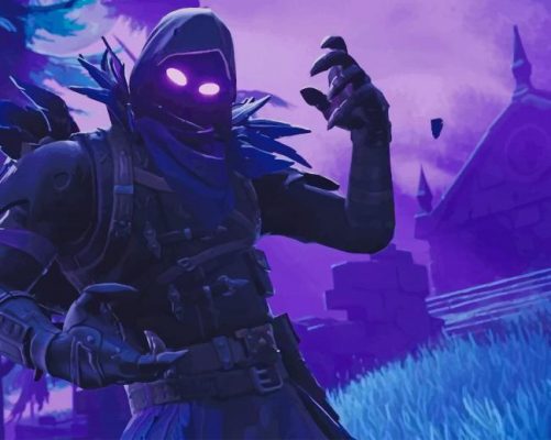 Raven Fortnite Battle Royale Game paint by numbers
