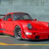 Red RWB Porsche Car Paint by number