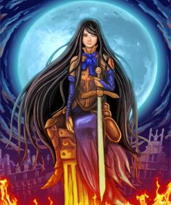 Shanoa Castlevania Anime paint by numbers