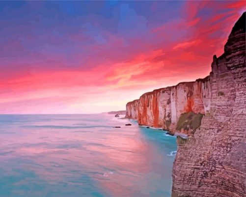 Sunset Cliffs Of Moher paint by number