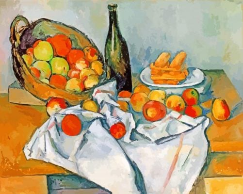 The Basket of Apples Paul Cezanne paint by numbers