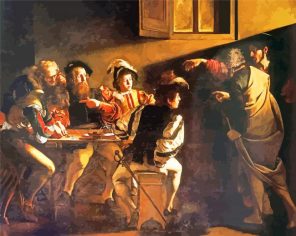 The Calling of St Matthew Caravaggio paint by number