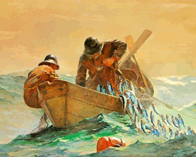 The Herring Net Winslow Homer Paint By Numbers - Numeral Paint Kit