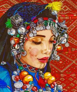 Traditional Amazigh Woman paint by numbers