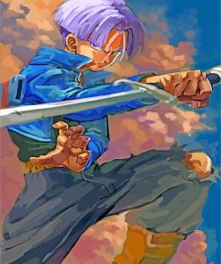 Trunks Dragon Ball Z Anime paint by number