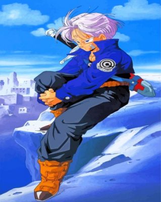 Trunks Dragon Ball Z paint by numbers