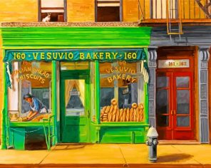 Vintage Bakery Shop Paint by numbers