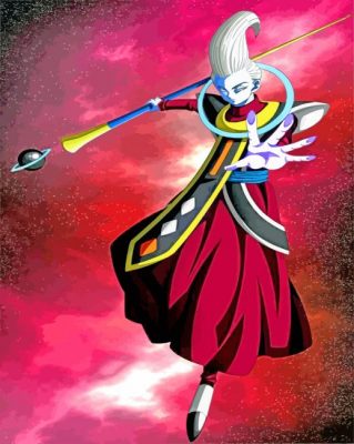 Whis Dragon Ball paint by number